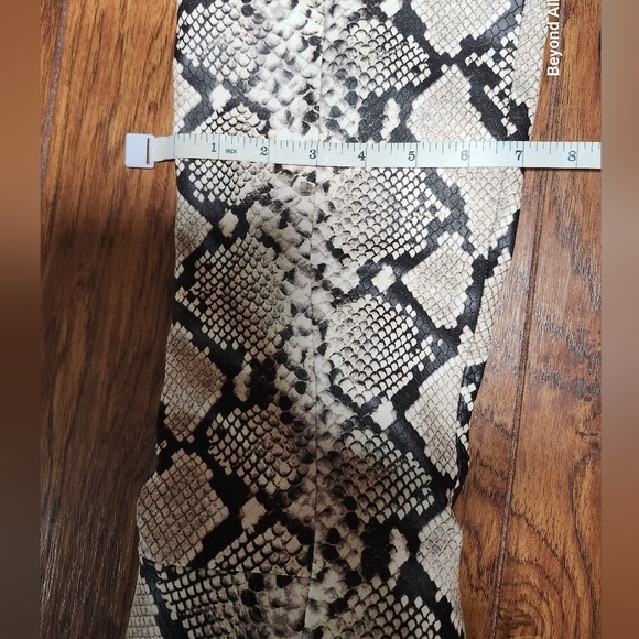 SOLD-Call It Spring Like New Syntheic Snake Skin High Knee Boots - Picture 11 of 12